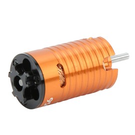 VGEBY Brushless Motor, 1410 Brushless Motor 18A Black ESC RC Replacement Accessory Replacement Part (Orange 9500KV)