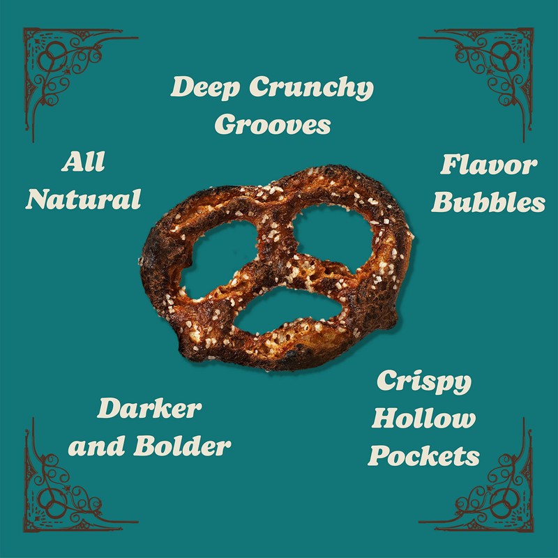 Unique Snacks Extra Dark Splits Pretzels, Original Split-Open Pretzels, Delicious