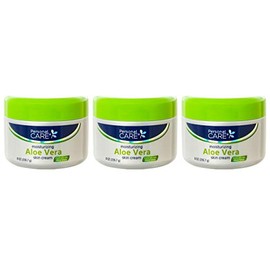 Lot of 3 Jars Moisturizing Aloe Vera Skin Cream 8 oz/each jarF