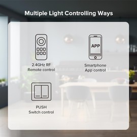 SEZO AC Triac Dimmer Support Dimmable LED,Driver,Incandescent Halogen Lamp Compatible with Alexa Google Home Smart Life Tuya Smart APP RC01RFB Remote Control 110-220V(no Include Remote Controller)