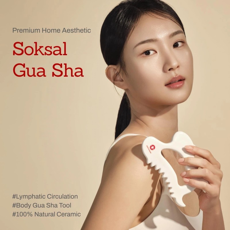 MEDITHERAPY SOKSAL GUASHA,Ceramic Gua Sha,Body Massage Tool FREE SHIPPING