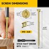97Pcs Wood Screws #10 x 4 2lb Box Long Screws,