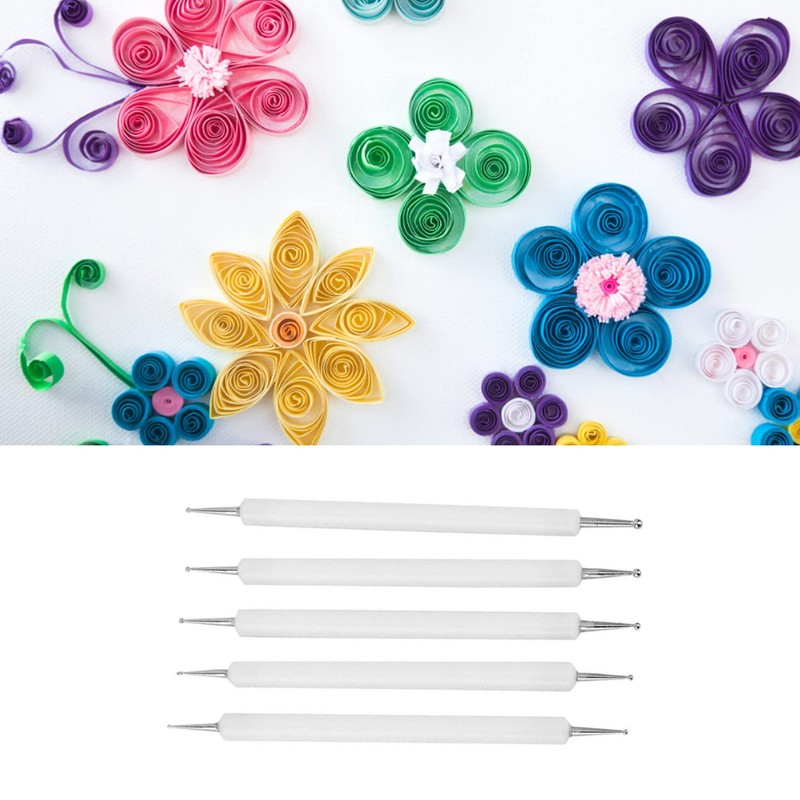 5Pcs Embossing Tool Set with Different Size Double End Tracing