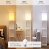 Dimmable Floor Lamp Solid Wood 63" Tall 2 USB Ports
