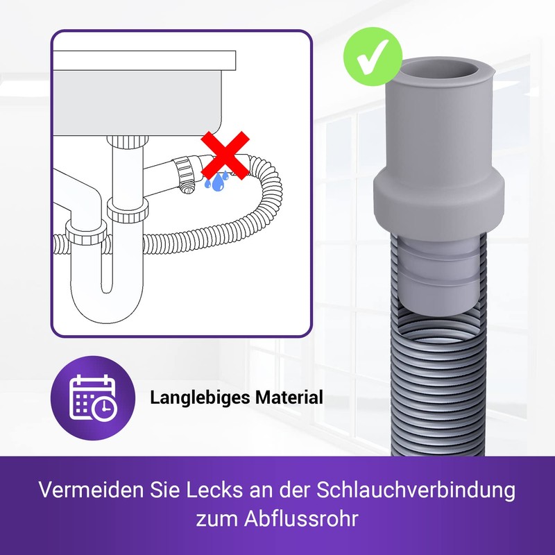 Viоks.pro Drain Hose Connector 19 mm Diameter Washing Machine Drain