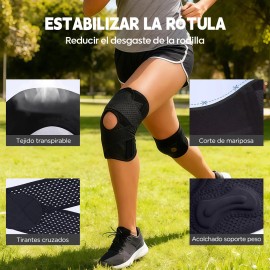 Rodilleras Deportivas Elásticas Y De Compresión Gimnasia                                                                                              