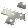 4 Pack 4 Hole T Shaped Connector Flat Plate Fitting