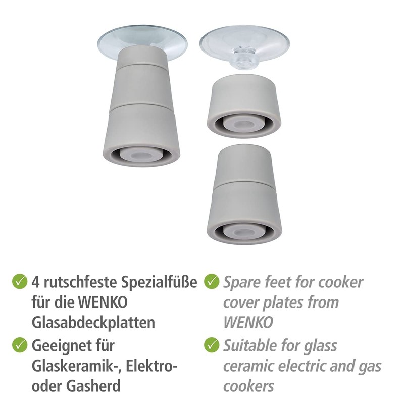 Wenko Feet for Hob Cover Plates Set of 4 -