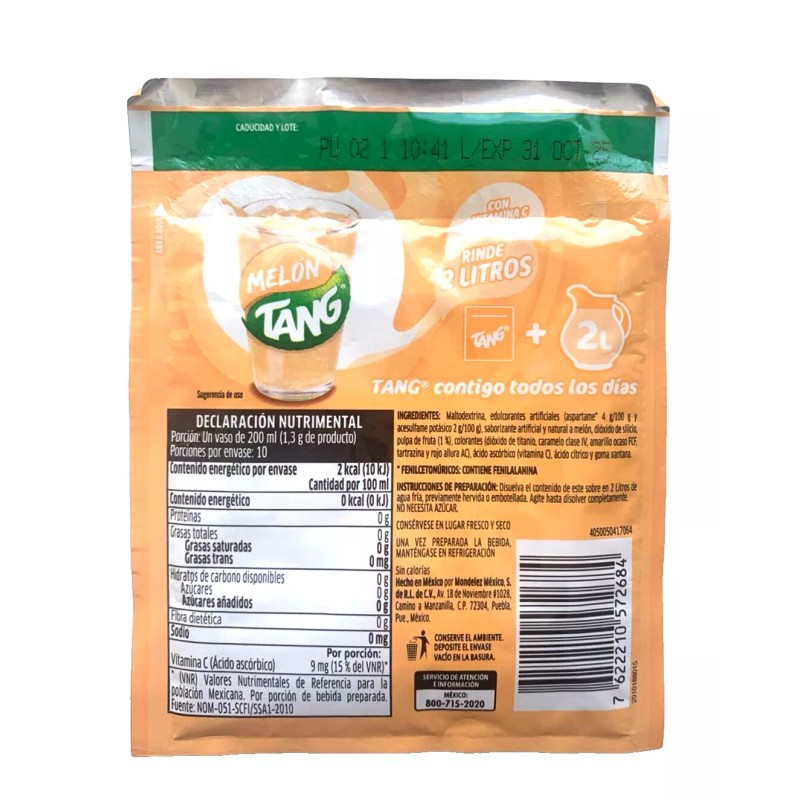Tang 12-Pk Tang Melon Flavored Powdered drink mix 13g/.45oz