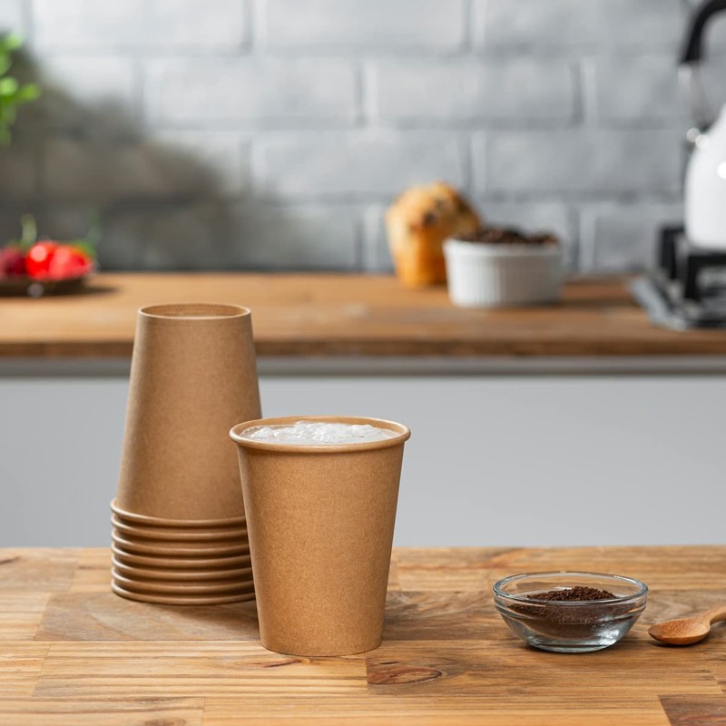 DeinPack Environmentally Friendly Coffee Cups Pack of 200 Paper Cups
