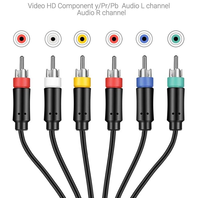Azduou Premium Ypbpr Component Video Cable for PS2/3 with True