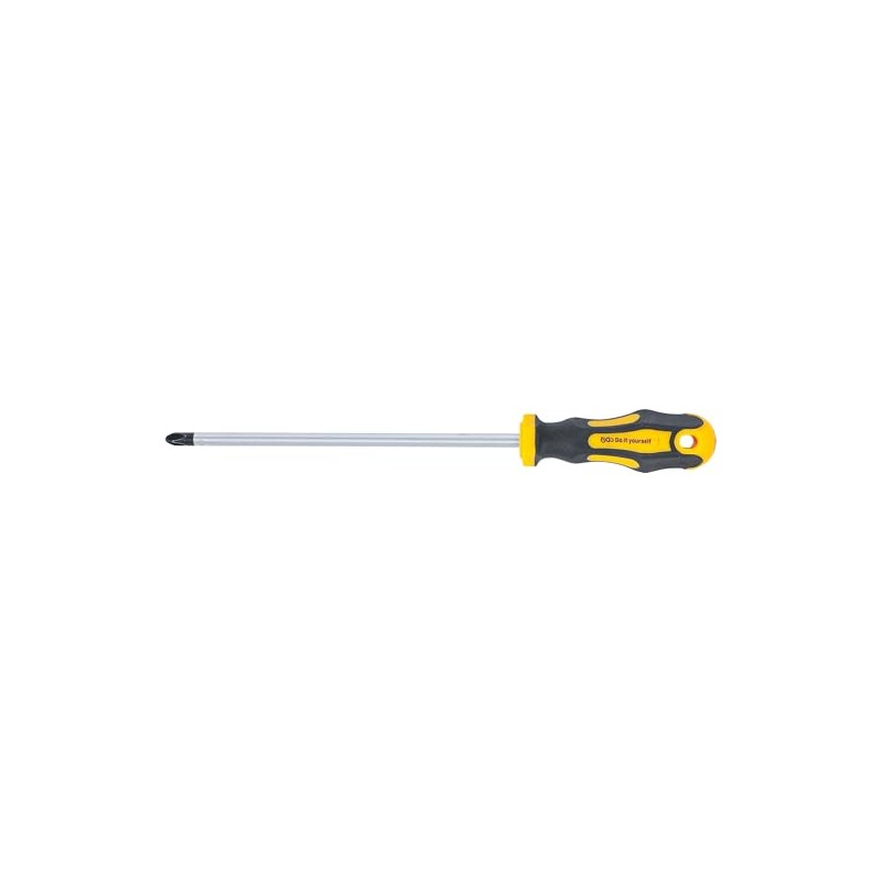 Kraftmann 7946-PH3 Phillips Ph Screwdriver, Silver/Yellow/Black, 3 x 200 mm