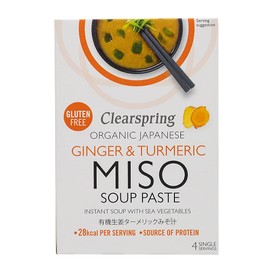 CLEARSPRING Ginger Turmeric Miso Soup Paste & Sea Veg