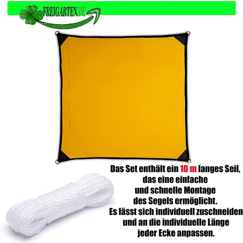 freigarten.de Awning, Waterproof Sun Protection Garden with Attachments, Linen, 100%