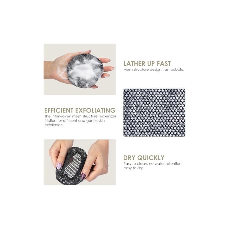 Innerneed Esponja Baño Ducha Funda Malla Exfoliante Paño Limpieza Hombre