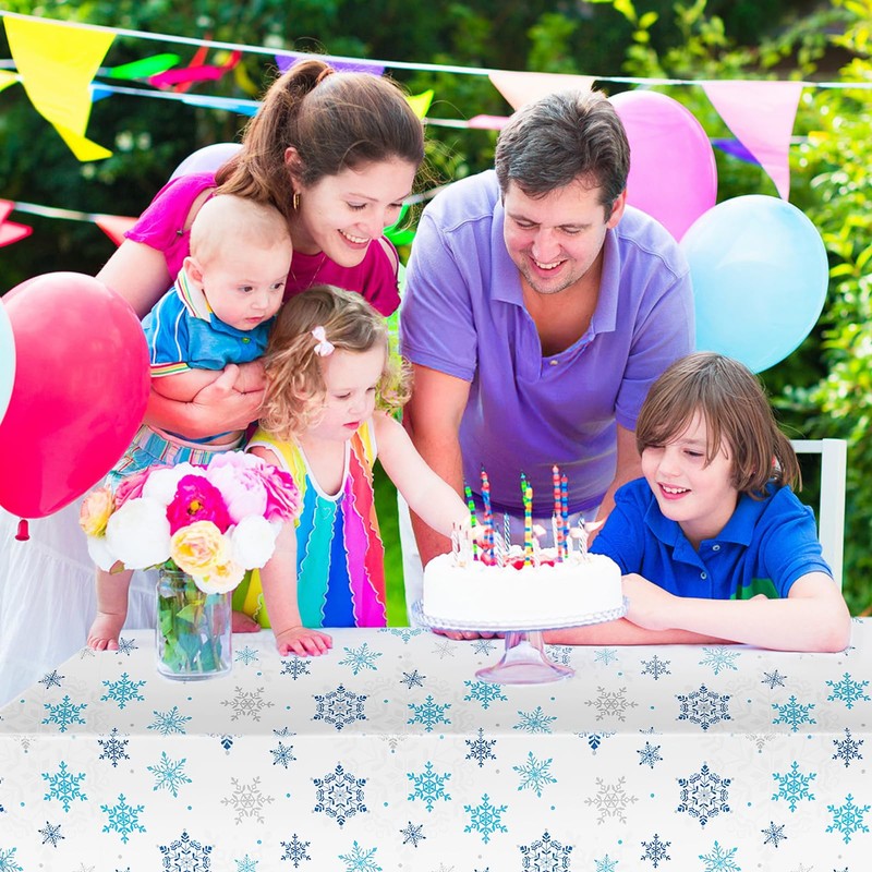Christmas tablecloth, 3 pieces snowflake tablecloth, Christmas snowflake tablecloth, Christmas