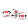 3Pcs Flexible Coupler Aluminum Alloy Ball Screw Coupling Kit Motor