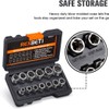 REXBETI Impact Bolt & Nut Remover Set, 13+1 Pieces Bolt