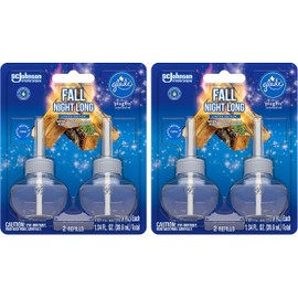 Glade Scented Oil Refills - Fall Night Long - Holiday Collection 2020-2 Count Oil Refills Per Package - Pack of 2 Packages