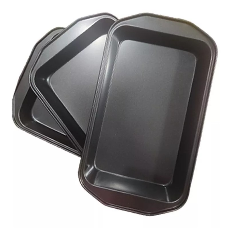 Extreme Beauty 3 Charolas Molde Para Hornear Rectangular Pan Galleta