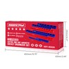 12-Piece 1/4" 3/8" 1/2"-Drive SAE & Metric Magnetic Socket Organizer