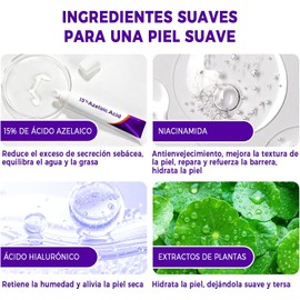 3PCS Crema Ácido Azelaico, Suero Ácido Azelaico