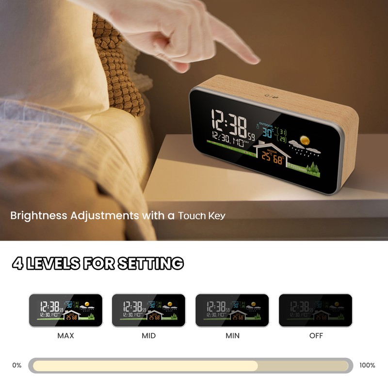 EM1005A Weather Station Indoor and Outdoor Digital Display Thermometer Humidity