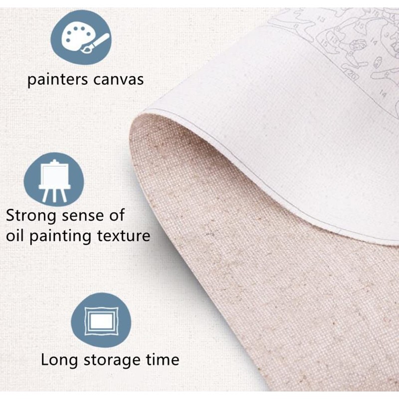 CaptainCrafts Paint by Numbers Adult Kit Tiger Painting Home Decor