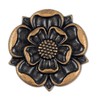Bezelry 10 Pieces Tudor Rose Metal Shank Buttons. 25mm(1 inch)