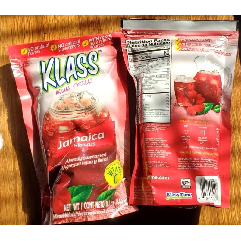 KLASS 2 PACK KLASS HIBISCUS ( JAMAICA ) NATURALLY FLAVORED