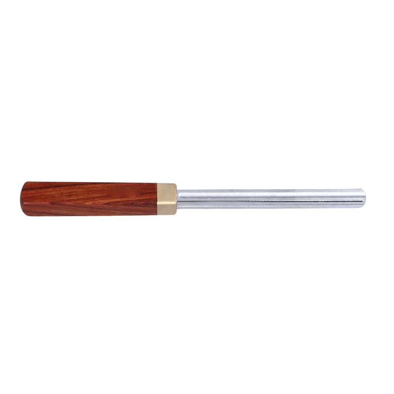 Guitar Fret Crowning File Chrome Plated Solid Wood Handle Fret