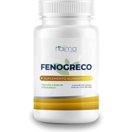 NAIMA Fenogreco, 100 cápsulas,  Suplemento Alimenticio 100 Puro  Ingredientes Naturales, Sin Aditivos ni Rellenos  Apoyo Digestivo, Bienestar...      