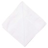 Perry Ellis 12 Pack Handkerchief (Permanent Press White with Satin