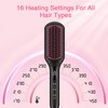 Enhanced Ceramic Hair Straightener Brush by MiroPure, 2-in-1 Ionic Straightening