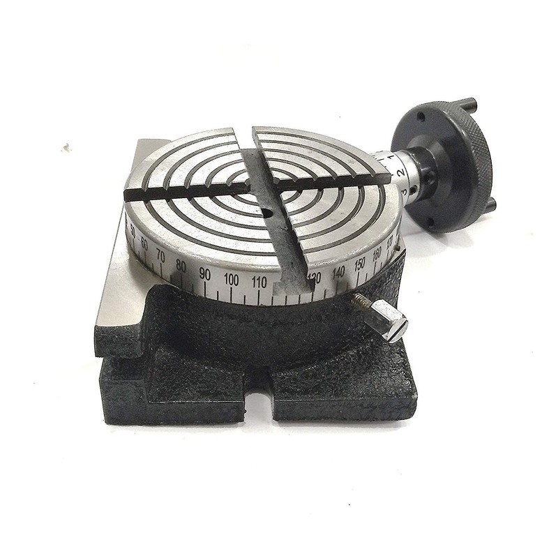 QUALITY PRECISION HV 4"/100 ROTARY TABLE WITH SMALL CHUCK &