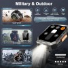 Men Tactical Military Smart Watches Health Tracker Waterproof for Android