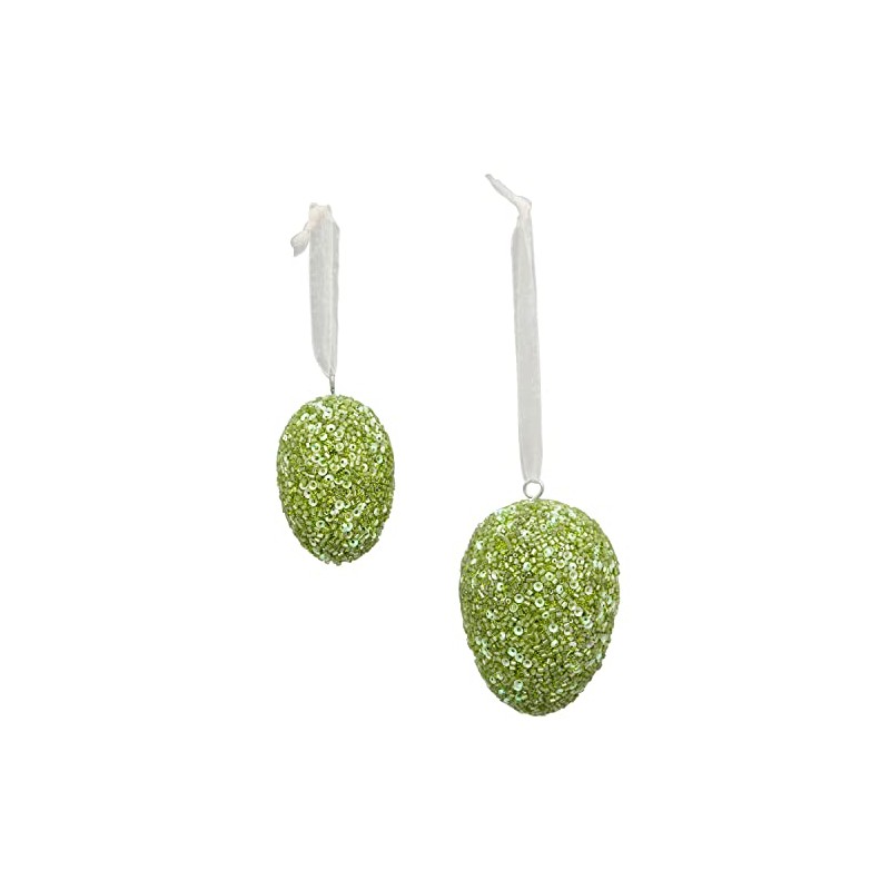 Egg Hanger Dost Green Wood / Glass 5 x 5