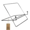 Book Stand for Reading Cookbook Holder Metal Shelf Brackets Display
