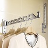 Baitang Foldable Clothes Hanger, Coat Hook, Aluminium Alloy Hook, Wall