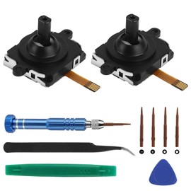 EEEKit Joystick Replacement Kit for Oculus Quest 2 Controller, Left and Right Joystick Analog Thumb Stick Repair Tool for VR Controller