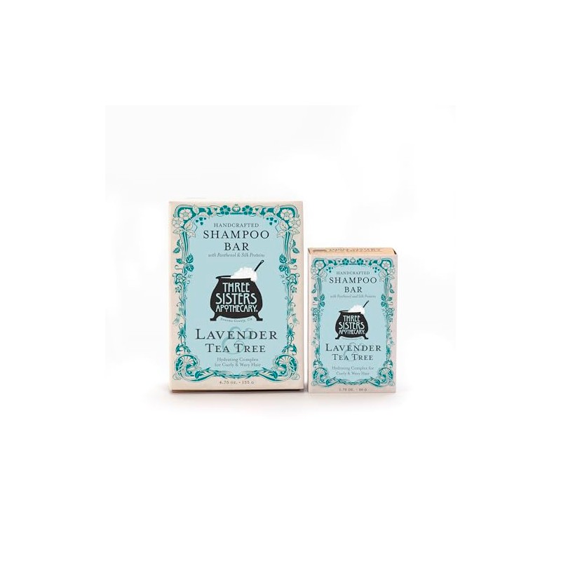 Three Sisters Apothecary Daily Solid - Barras de champú (lavanda
