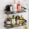 LEVERLOC Shower Caddy Suction Cup, 2 Pack Shower Shelves for