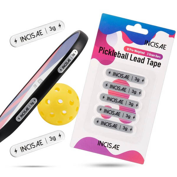 Incisae Pickleball Paddle Lead Tape Strip Weights | 10 Pre