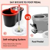 360¬∞ Rotating Spin Mop & Bucket Set -Stainless Steel 49.2