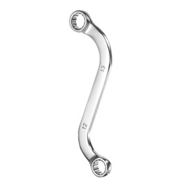 uxcell 12mm x 13mm Metric 12-Point S-Style Box Wrench Double End S-Shaped Wrench Chrome Plated 45# Steel S Box Wrenches for Home Auto Bike Repair Machine Maintenance