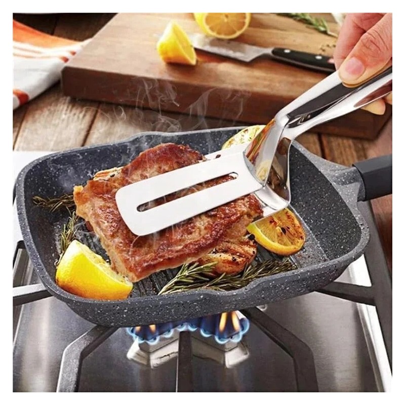 Kitchen Stainless Steel 3in1 Kitchen Tong 2024 Upgraded Spatula Versatile