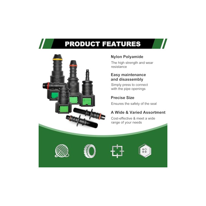 30-Piece Fuel Line Quick Connector Repair Kit