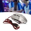 Gaming Mouse Ergonomic Design 4 DPI Adjustable Breathing RBG Backlit
