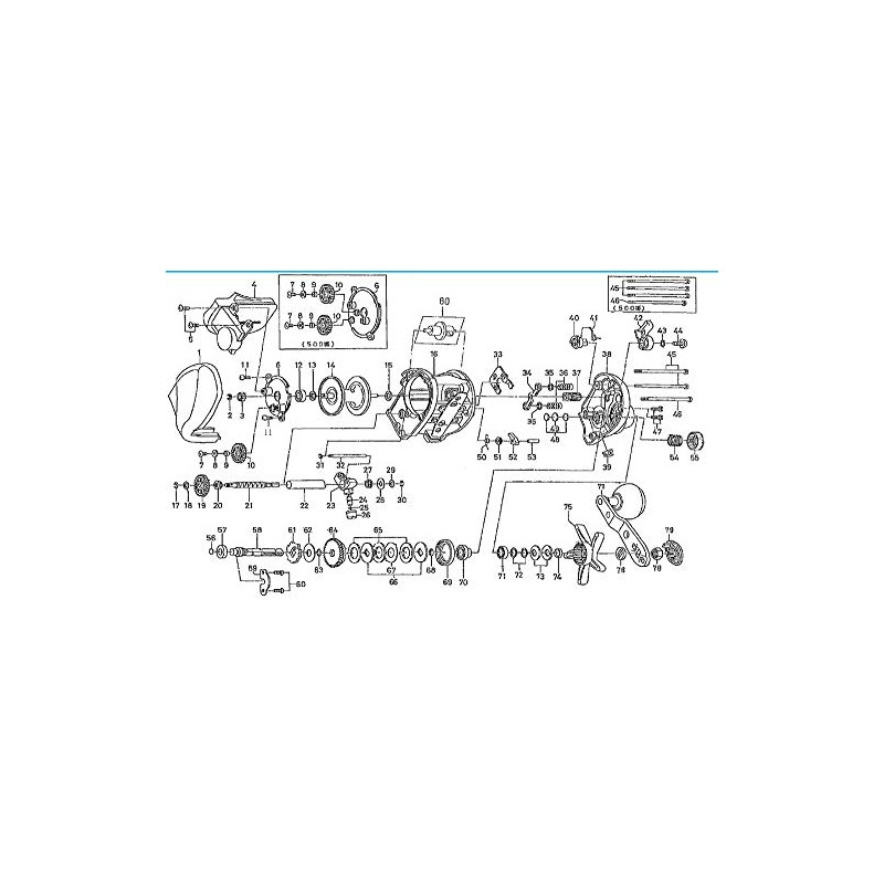 Genuine Daiwa Part 17 Tanah Sensor 500 Spool Part Number