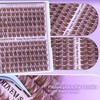 Goddvenus Brown Cluster Lashes Kit Individual Eyelashes For Clean Makeup